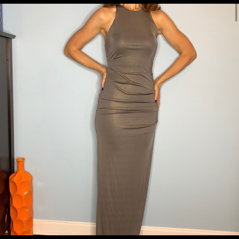 Nicole Miller Ruched Gown